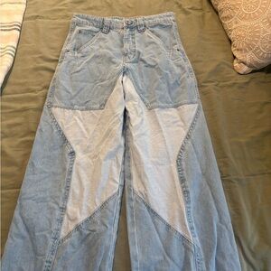 Zumiez Light Blue Flare Jeans